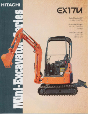 Мини екскаватори Hitachi EX17U