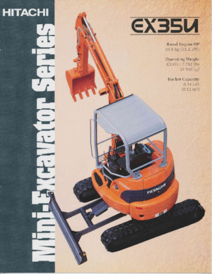 Мини екскаватори Hitachi EX35U