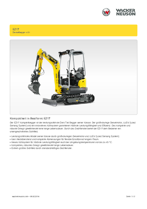 Мини екскаватори Wacker Neuson EZ17