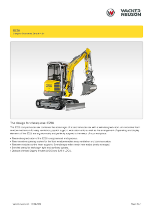 Мини екскаватори Wacker Neuson EZ28