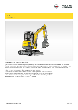 Мини екскаватори Wacker Neuson EZ28