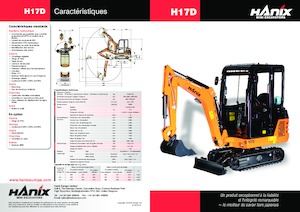 Мини екскаватори Hanix H17D