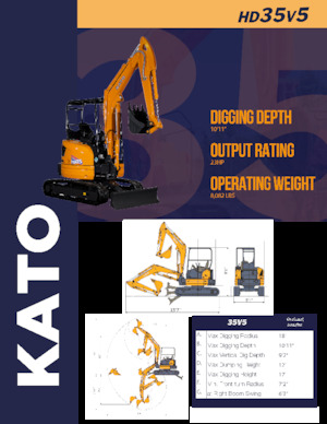 Мини екскаватори Kato HD35V5