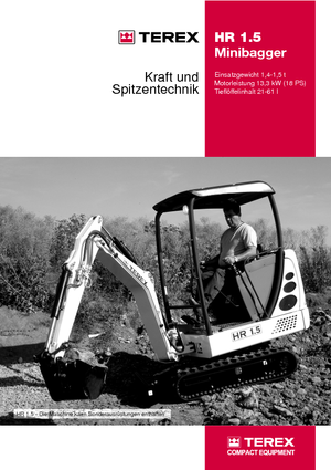 Мини екскаватори Terex-Schaeff HR 1.5