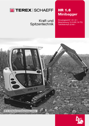 Мини екскаватори Terex-Schaeff HR 1.6