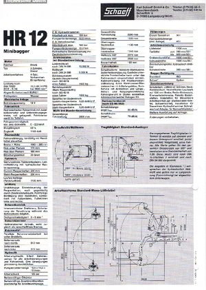 Мини екскаватори Terex-Schaeff HR 12