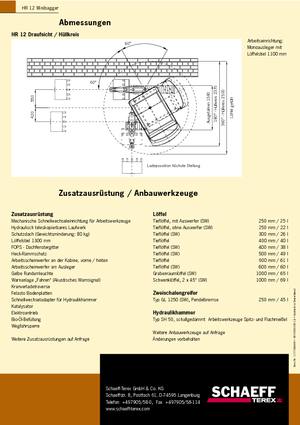 Мини екскаватори Terex-Schaeff HR 12