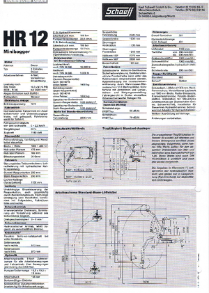 Мини екскаватори Terex-Schaeff HR 12