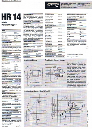 Мини екскаватори Terex-Schaeff HR 14