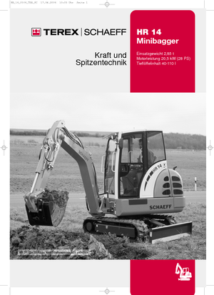 Мини екскаватори Terex-Schaeff HR 14