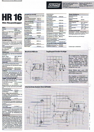 Мини екскаватори Terex-Schaeff HR 16