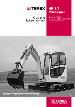 Мини екскаватори Terex-Schaeff HR 3.7