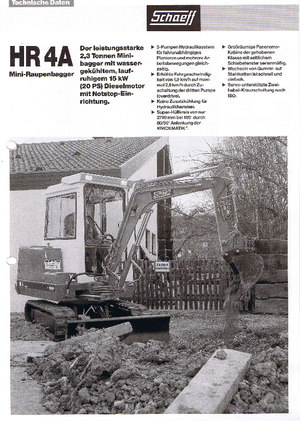 Мини екскаватори Terex-Schaeff HR 4 A