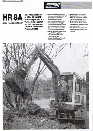 Мини екскаватори Terex-Schaeff HR 8 A