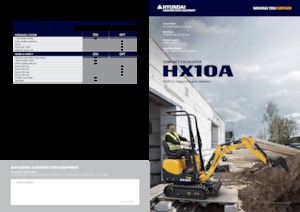 Мини екскаватори Hyundai HX10A