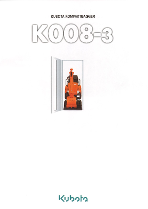 Мини екскаватори Kubota K008-3G