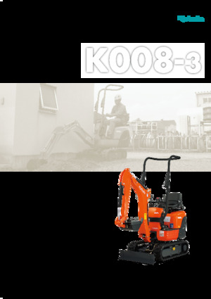 Мини екскаватори Kubota K008-3