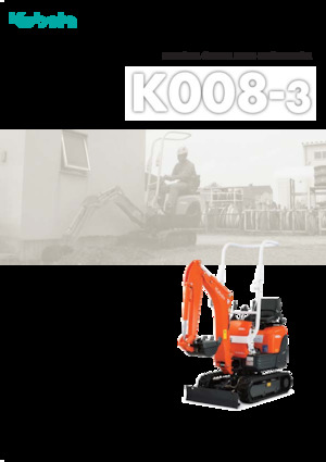 Мини екскаватори Kubota K008-3