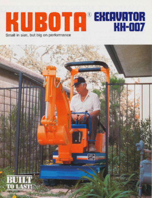 Мини екскаватори Kubota KH007