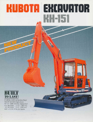 Мини екскаватори Kubota KH151