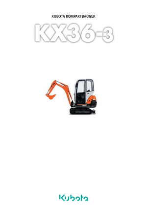Мини екскаватори Kubota KX36-3 GL