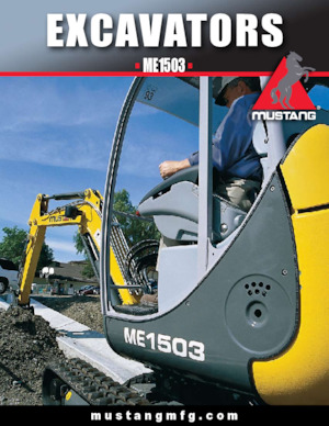 Мини екскаватори Mustang ME1503