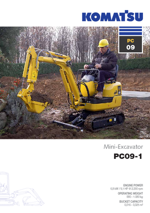 Мини екскаватори Komatsu PC09-1 STD