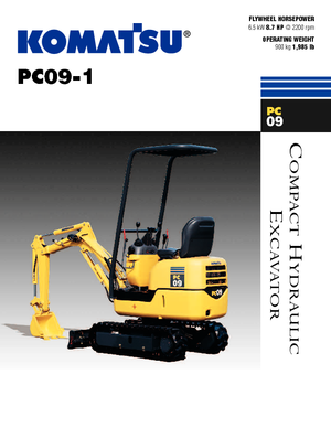 Мини екскаватори Komatsu PC09-1 STD