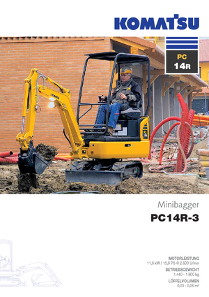 Мини екскаватори Komatsu PC14R-3