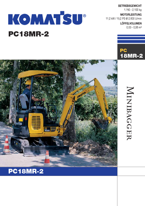 Мини екскаватори Komatsu PC18MR-2