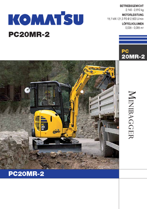 Мини екскаватори Komatsu PC20MR-2