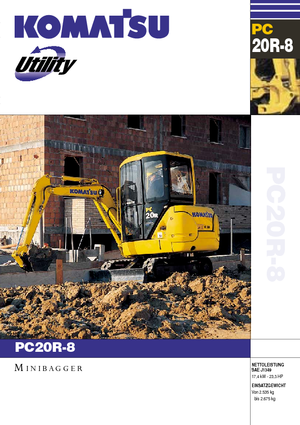 Мини екскаватори Komatsu PC20R-8