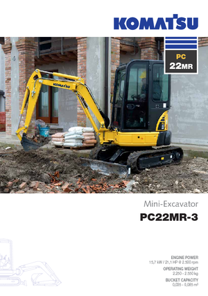 Мини екскаватори Komatsu PC22MR-3