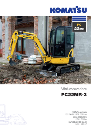 Мини екскаватори Komatsu PC22MR-3