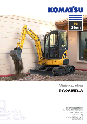 Мини екскаватори Komatsu PC26MR-3