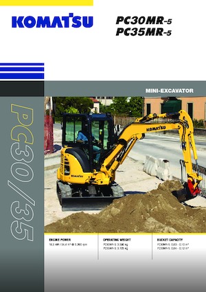 Мини екскаватори Komatsu PC35MR-5