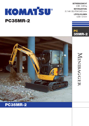Мини екскаватори Komatsu PC35MR-2