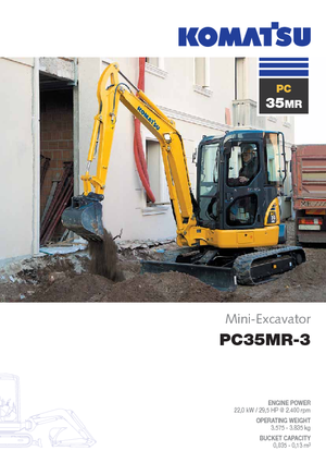 Мини екскаватори Komatsu PC35MR-3