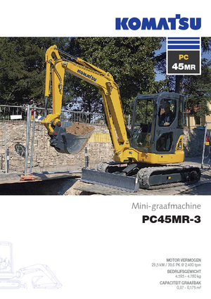 Мини екскаватори Komatsu PC45MR-3