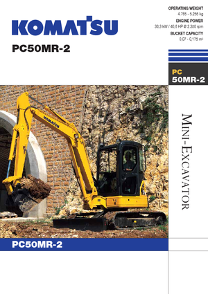 Мини екскаватори Komatsu PC50MR-2