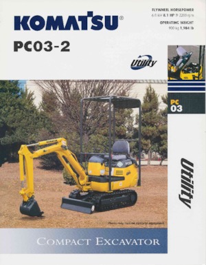 Мини екскаватори Komatsu PC03-2