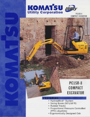 Мини екскаватори Komatsu PC15R8