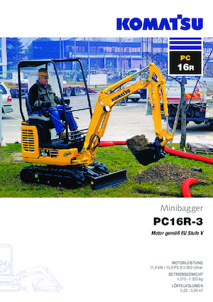 Мини екскаватори Komatsu PC16R-3HS