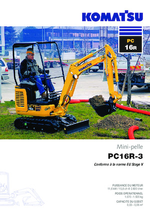 Мини екскаватори Komatsu PC16R-3HS
