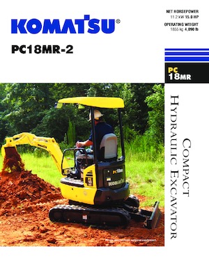 Мини екскаватори Komatsu PC18MR-2