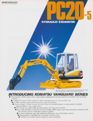 Мини екскаватори Komatsu PC20-5