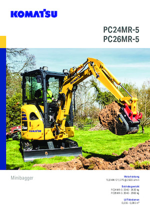 Мини екскаватори Komatsu PC26MR-5