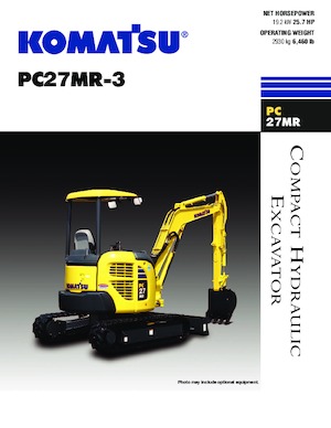 Мини екскаватори Komatsu PC27MR-3