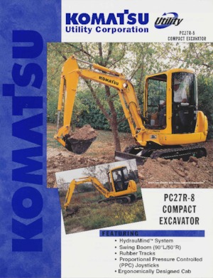Мини екскаватори Komatsu PC27R-8