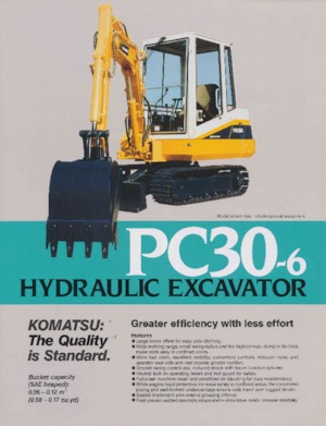 Мини екскаватори Komatsu PC30-6